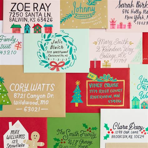 Easy Christmas card envelope lettering: Make mailboxes merry | Hallmark Ideas & Inspiration