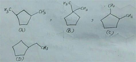 Find the total numbers of isomers of C_7H_{14} ( only 5 - membered ring)