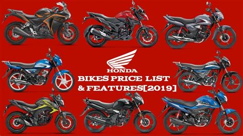 Honda Bikes Price List in India [2019] | Mileage | Features | Review ...