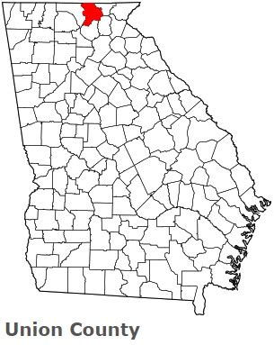 Union County on the satellite map of Georgia 2024. Actual satellite images of Union County, Georgia.
