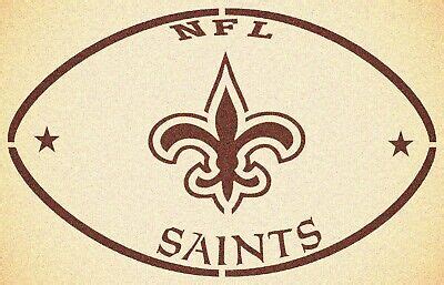 NEW ORLEANS SAINTS FOOTBALL STENCIL SPORT FOOTBALL STENCILS | eBay