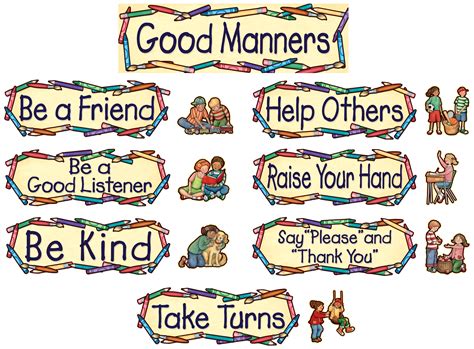 Good Manners Mini Bulletin Board from Susan Winget - TCR4297 | Teacher Created Resources