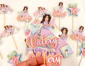 Girl Roblox cupcakes toppers | kids party decor | Roblox birthday | Vi – millieshmcreations