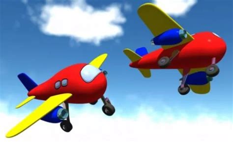 Jet Plane Cartoon Plane Free 3d Model - .Obj - Open3dModel