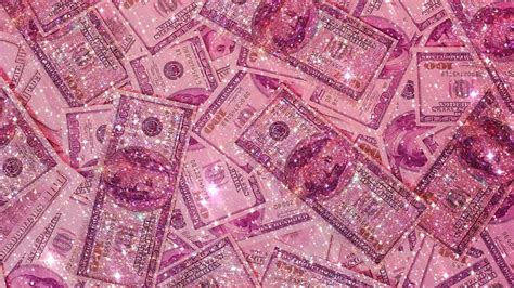 🔥 Free Download Money Bling Pink Glitter Cute Aesthetics by @joshuap71 | WallpaperSafari