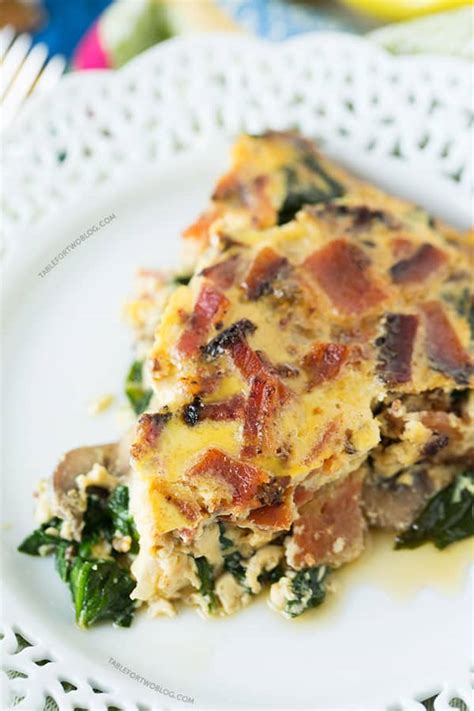 crustless bacon and egg quiche