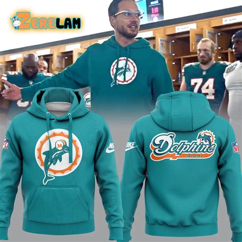 Mike McDaniel Dolphins Throwback Miami Dolphins Hoodie - Zerelam