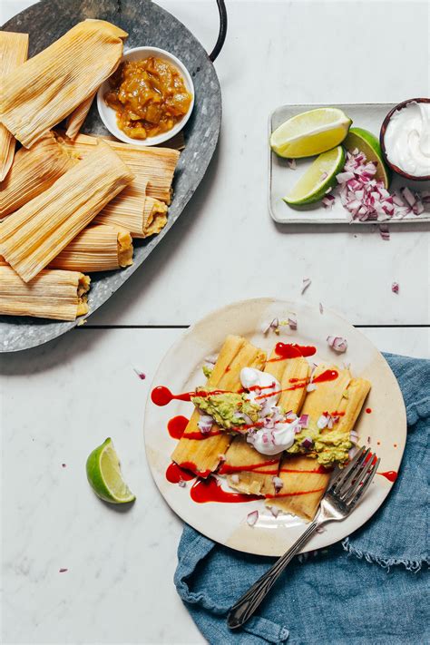 Easy Green Chile Chicken Tamales - Minimalist Baker Recipes