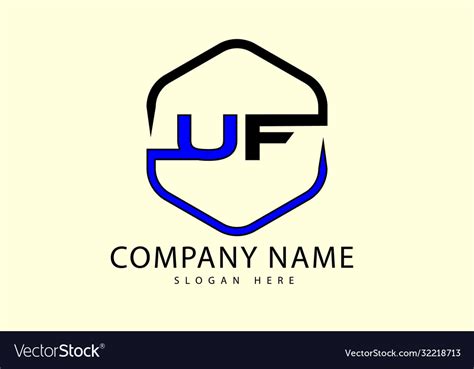 Uf logo Royalty Free Vector Image - VectorStock