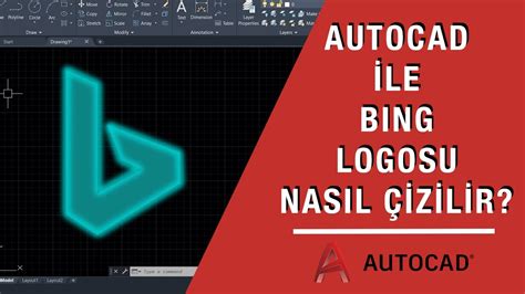 how to draw bing logo in autocad? | BING LOGOSU NASIL ÇİZİLİR? | AUTOCAD LOGO ÇİZİMLERİ #30 ...