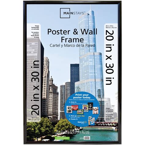 Mainstays 20x30 Trendsetter Poster and Picture Frame, Black - Walmart.com