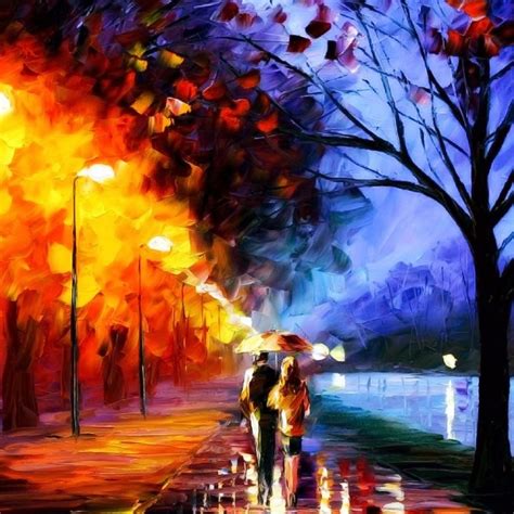 Fire Street Scene Painting iPad Air Wallpapers Free Download