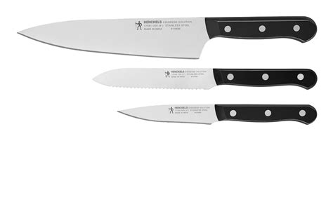 Henckels Everedge Solution 3 Piece Stainless Steel Assorted Knife Set ...