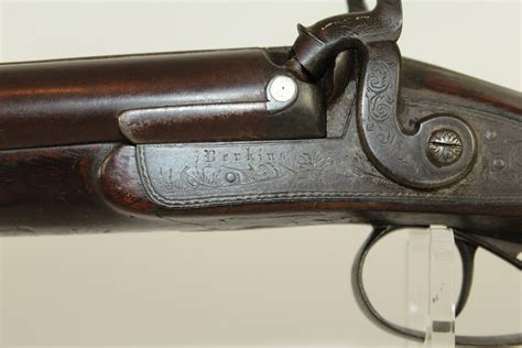 Antique English Double Barrel Perkins Shotgun 020 | Ancestry Guns