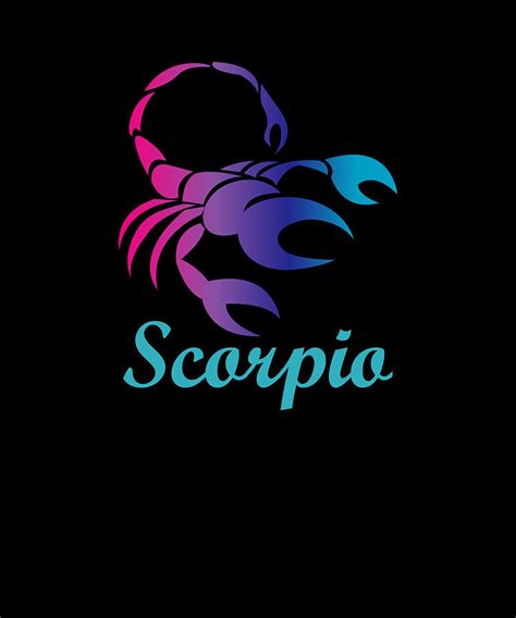 Scorpio Water Sign Graphic Zodiac Birthday Gift Idea Horoscope Design ...