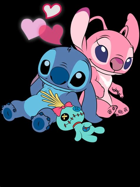 "Stitch And Lilo Stitch Angel Love" Art Print for Sale by mazyuykunk | Redbubble