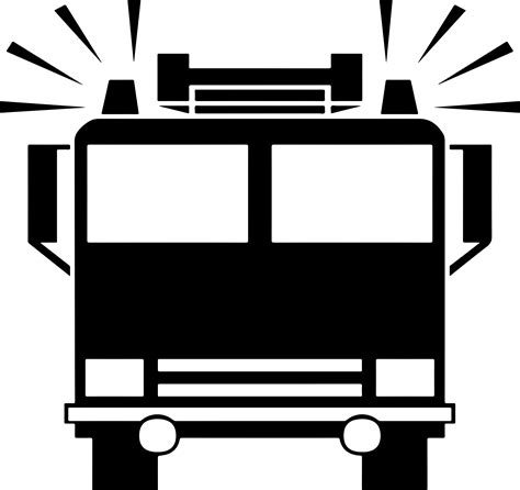 Fire Truck Silhouette Clip Art at GetDrawings | Free download