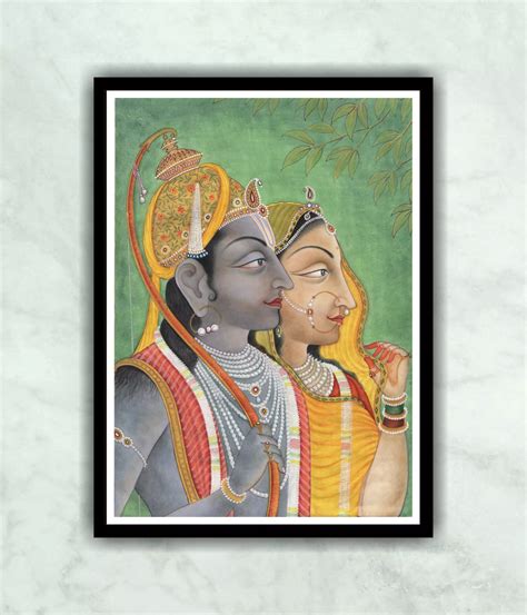 Buy Ram Sita Painting in Kangra Style Online | Artwale