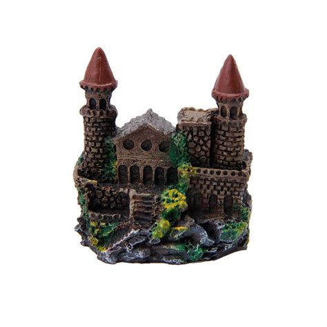 New 1Pc Resin Cartoon Aquarium Castle Tower Castle Aquarium Ornament Fish Tank Decoration ...