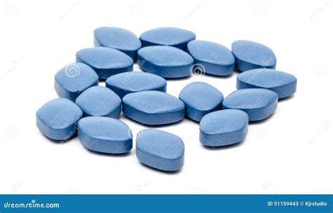 Viagra Generic Blue Pills Stock Photo - Image: 51159443