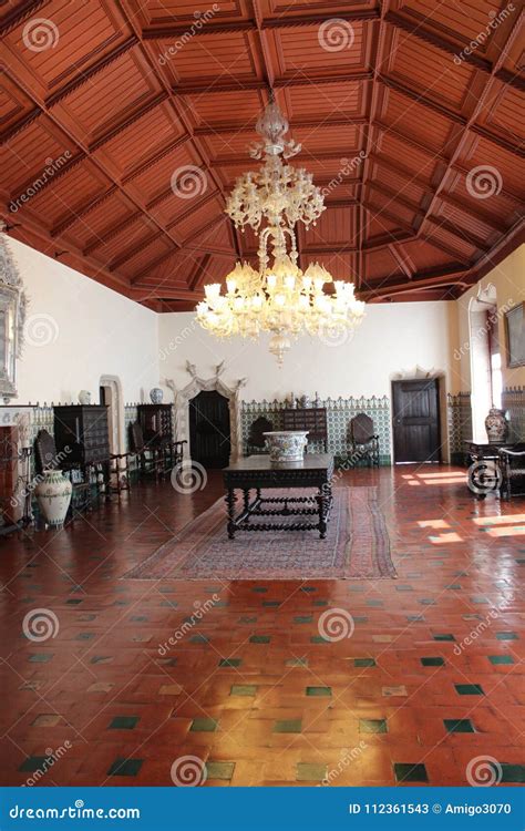 Sintra, Portugal at National Palace. Interior Inside. Editorial Stock Photo - Image of bathroom ...