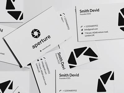 Business card black and white- Minimalist Business Card by Md. Faysal Dipu on Dribbble