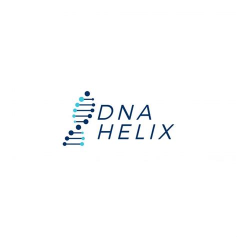 Dna Helix Strand Vector Logo Element Illustration | Dna helix, Dna ...