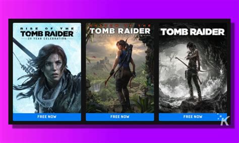 PSA: The Tomb Raider trilogy is currently free on Epic Games