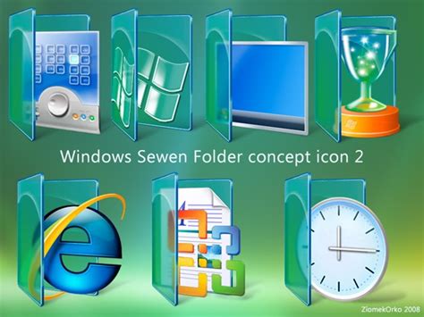 12 Windows 7 Desktop Icon Packs Images - Icon Pack Windows 10, Windows ...