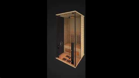 sauna model infrared 3D model | CGTrader