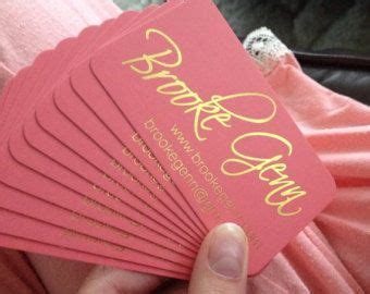 Gold Foil Business Cards With Silk Laminate - Etsy | Foil business cards, Gold foil business ...