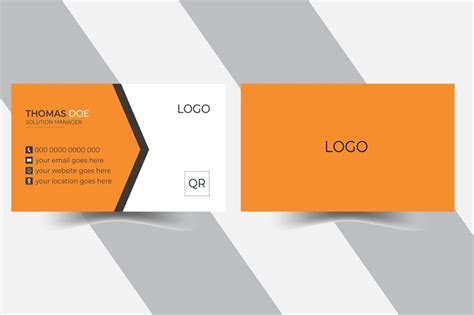 Premium Vector | Minimalist business card design template