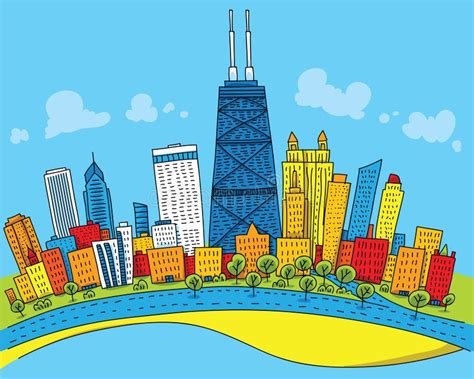 Chicago Cartoon Map