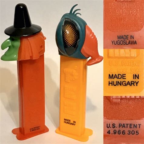 (2) HARD TO FIND STAMPED PEZ DISPENSERS - RARE - LOT OF 2 -- Antique Price Guide Details Page