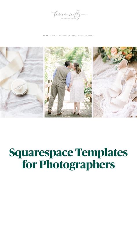 Squarespace Wedding Photography Templates