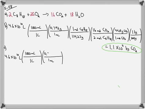 SOLVED:Isooctane, which has a chemical formula C8 H18, is the component ...