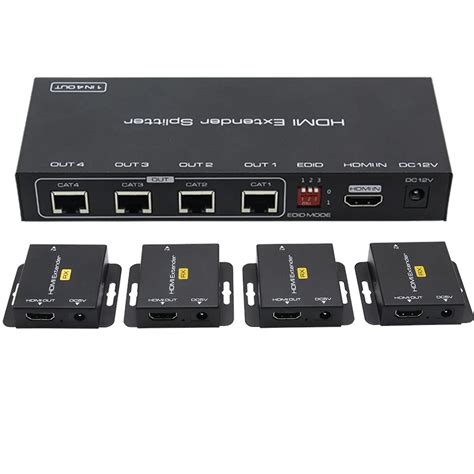 Hdmi Splitter Extender 1x4 Extender Hdmi Over Ethernet Multiple ...