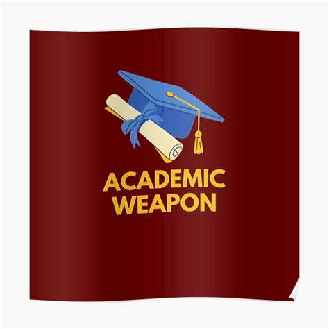 "Academic Weapon" Poster for Sale by abhishek08111 | Redbubble