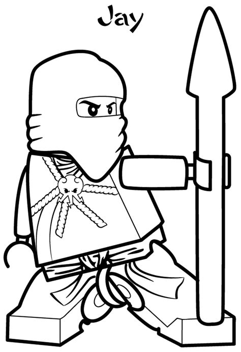 Ninjago Coloring Pages Jay - Coloring Home