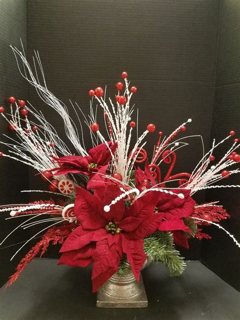 Red Poinsettia Centerpiece