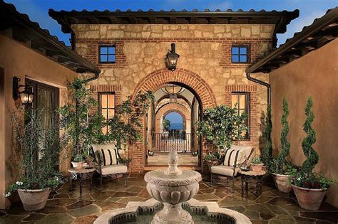 Mediterranean Patios, Pergolas, Stucco Terraces, & Water Fountains - Dengarden