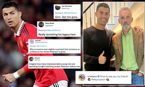 Cristiano Ronaldo Receives Criticism After Posing For A Picture With Jordan Peterson Daily Mail ...