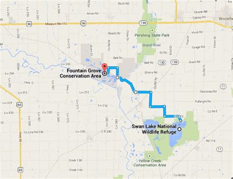 #2 Swan Lake: Map from Swan Lake NWR to Fountain Grove CA, 35 minutes | Fountain, Map, Google maps