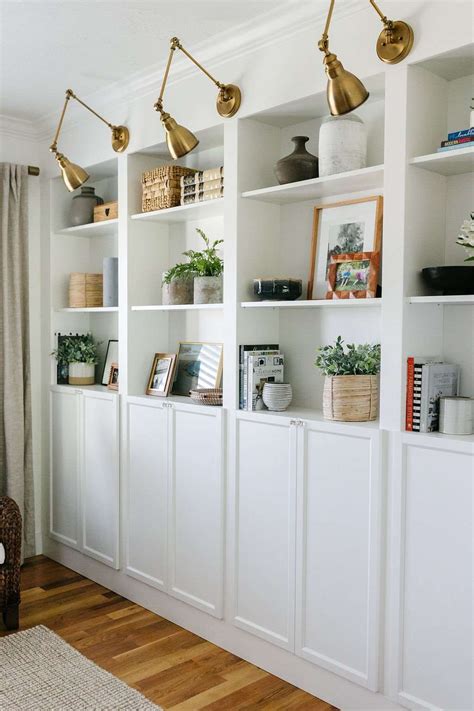 IKEA Billy Bookcase Hack - Wall Of Built-ins - The Sommer Home