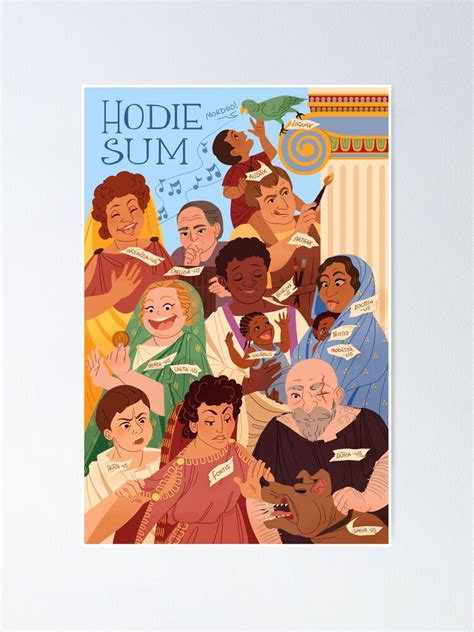 "Hodie Sum - Latin Language Learning" Poster for Sale by flaroh | Redbubble