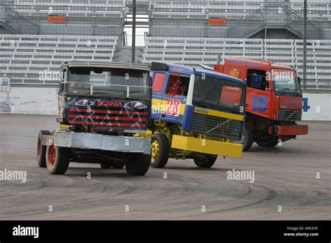 Big Rig Truck Racing Stock Photo - Alamy