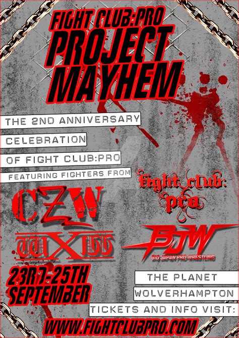 Fight Club: Pro - Project Mayhem by kylebeech on DeviantArt