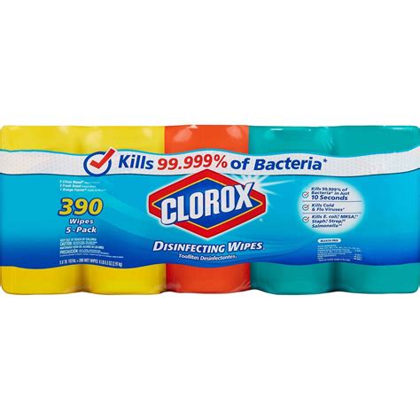 new 368581 clorox disinfecting wipes 3 assorted 78 ct each (-pack ...