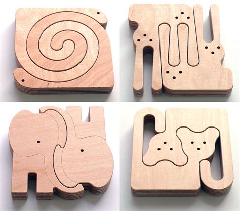 Unique Wooden Animal Puzzles For Babies