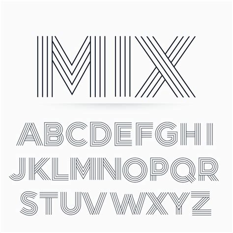 Striped Font Free Vector Art - (291 Free Downloads)